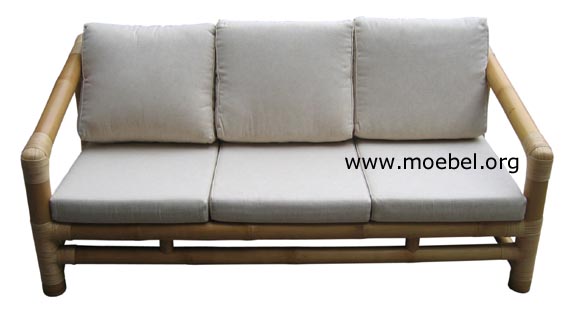 Sofas / Sessel / Fauteuils Modell "Madura" - Bambusmöbel