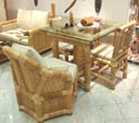Tische - Esszimmertische aus Bambus und Glas, Esstische für Esszimmer und Wintergarten