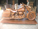 Kunsthandwerk aus Indonesien - Dekoration: Harley Davidson