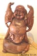 Buddha aus Holz, 53 cm